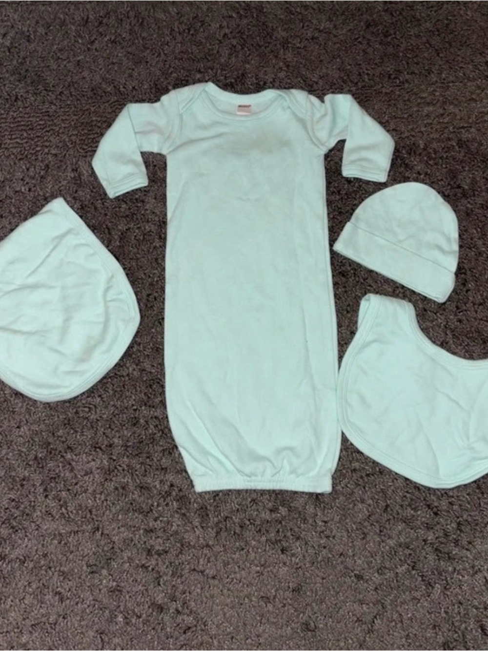 Baby Sleep Gown and Essentials Set - Light Mint
